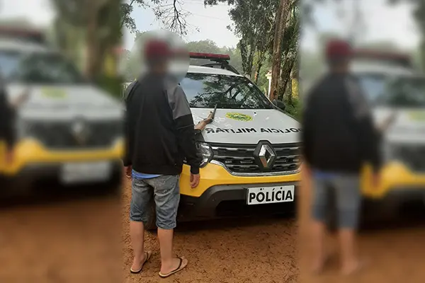  Homem é preso após ‘passar mão’ em crianças e mãe em Mandirituba
