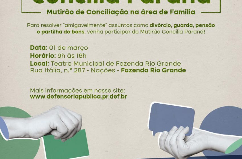  Concilia Paraná chega à Fazenda Rio Grande