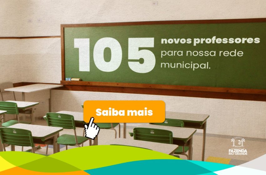  105 novos professores são chamados em Fazenda Rio Grande